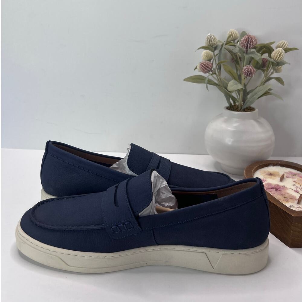 Vionic Thompson Slip-on Penny Loafers Casual Comfort Shoe Navy Men's 12 Wide - Picture 7 of 9